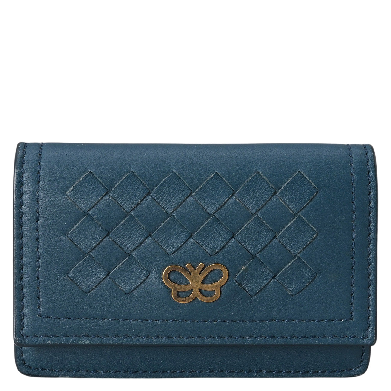 BOTTEGA VENETA(USED)보테가베네타 인트레치아토 플랩 카드지갑